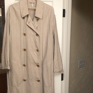 Free People Sweet Melody Trench Coat Duster